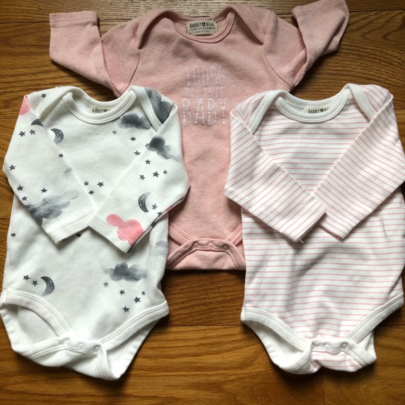 rabbit bear organic onesies